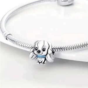 Disney Lady and the tramp Charm for silver Bracelet